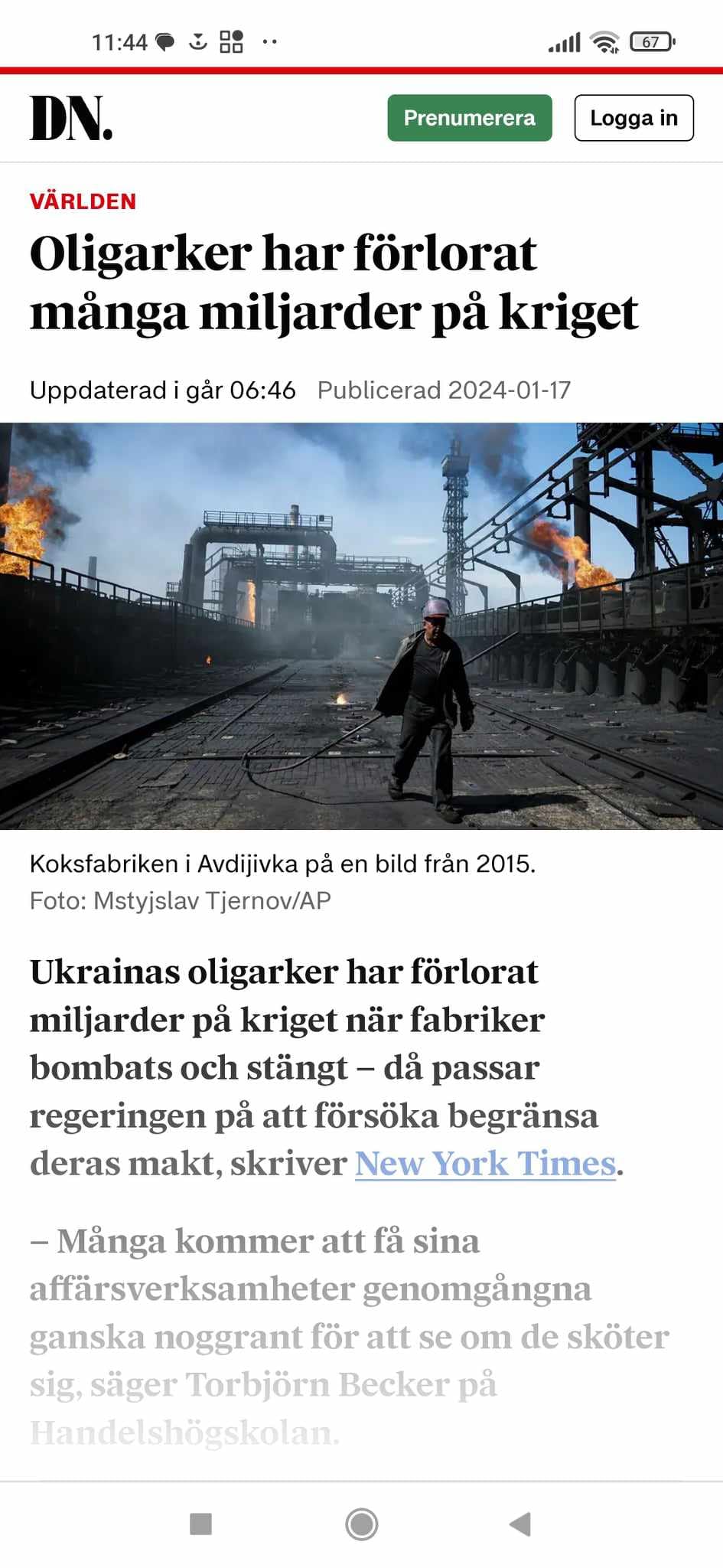 Miljardförlorande Oligarker