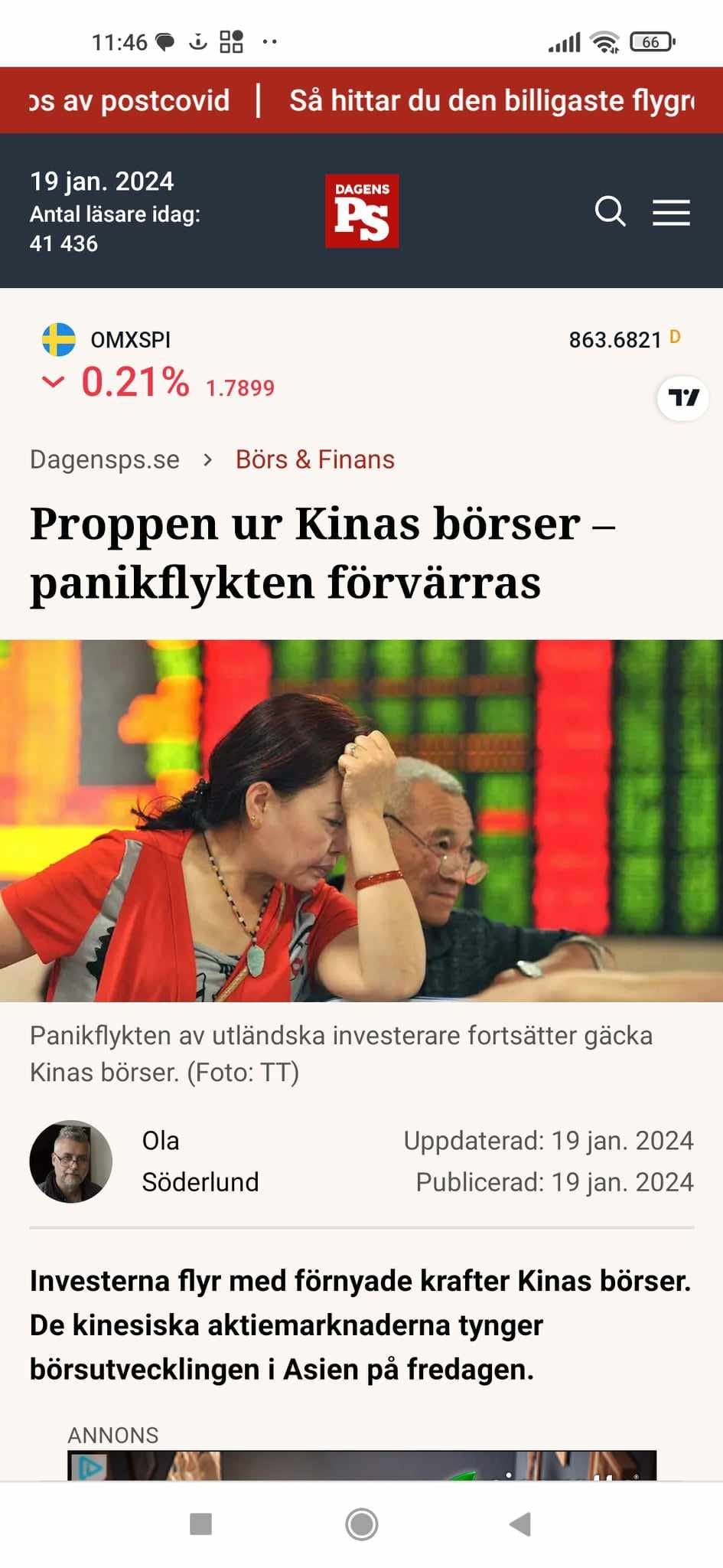 Fortsatt Panikflykt Från Kinabörser