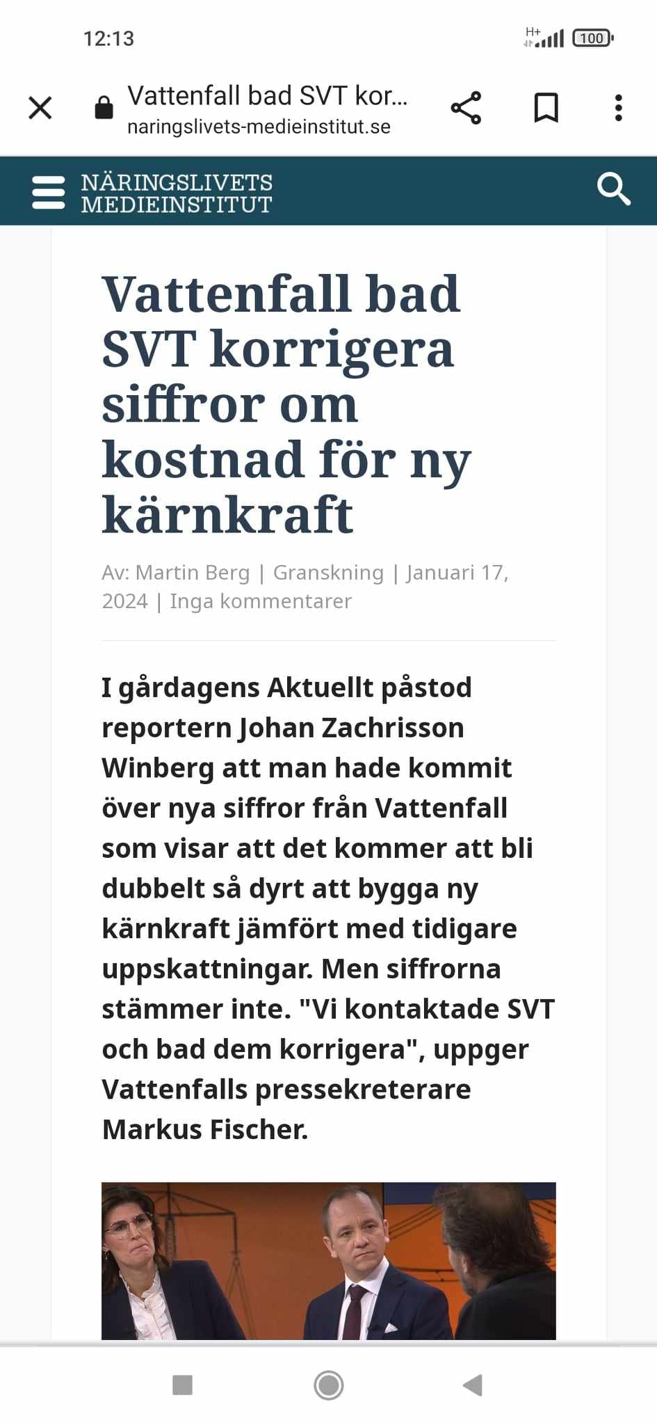 Kärnkraftskostnad För Korrigering