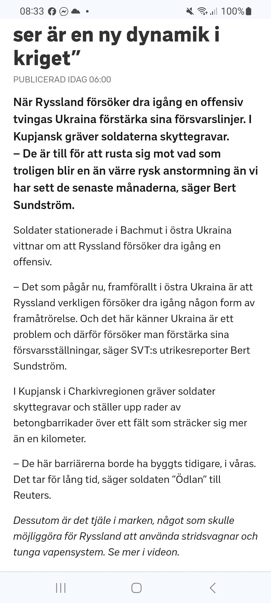 Getostigt Om Ukraina..