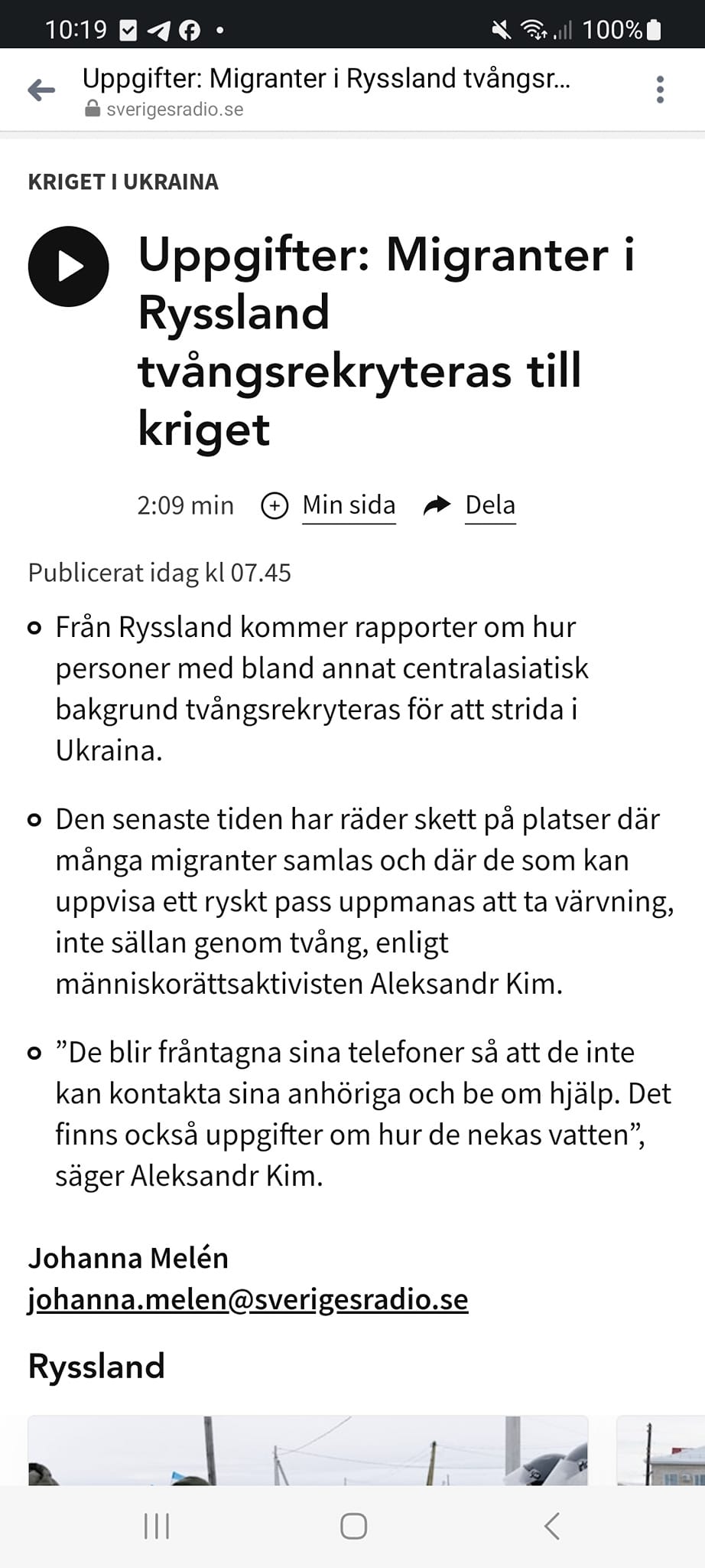 Rysk Tvångsrekrytering I SR