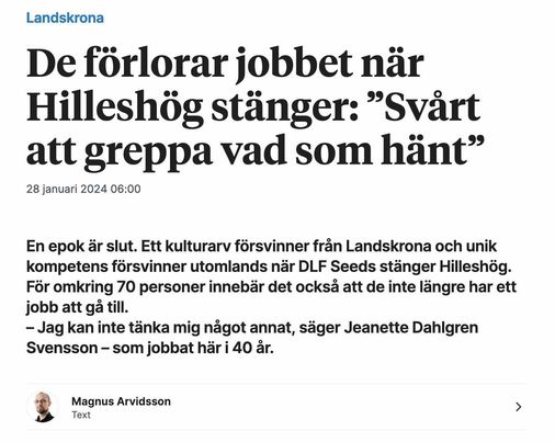 Hilleshög Stänger..