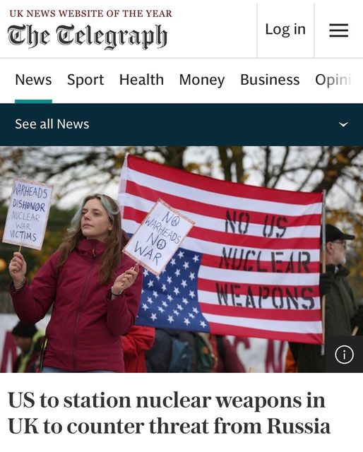 USA Stationerar Kärnvapen I Storbritannien