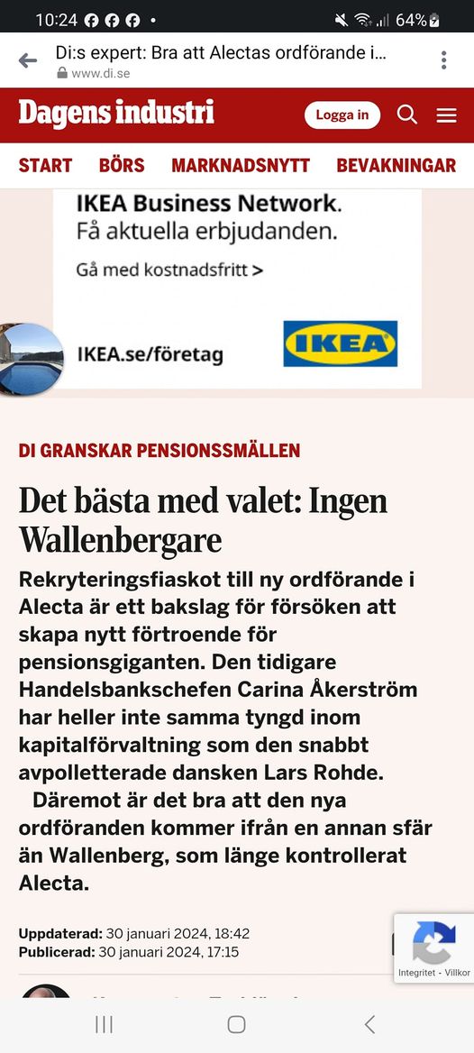 Bästa Med Valet - Ingen Wallenberg