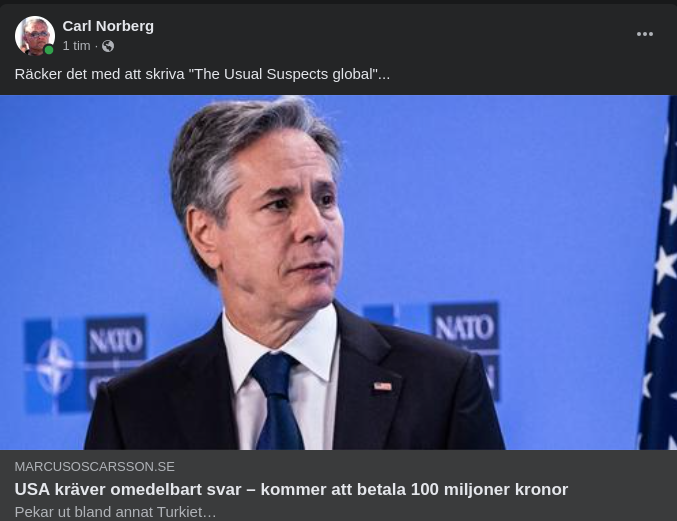 USA Vill Veta Om Hamas Finansiering..