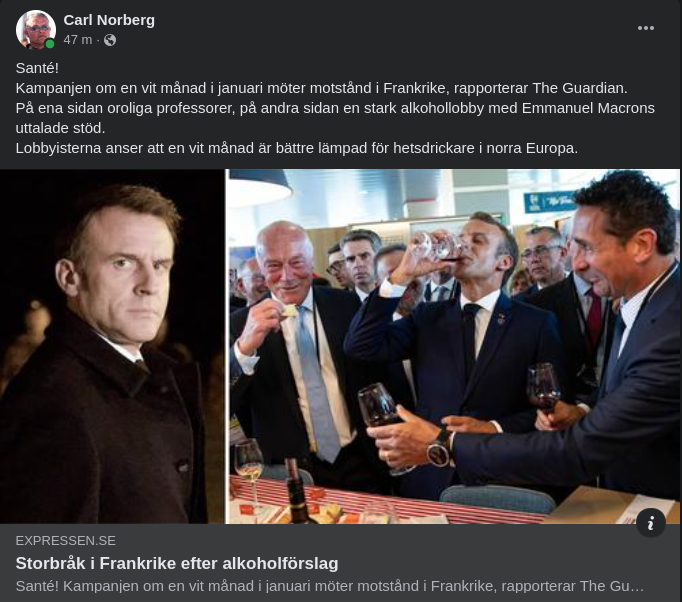 Alkoholförslagsbråkigt I Frankrike