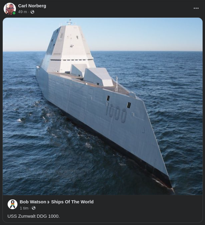 USS Zumwalt DDG 1000