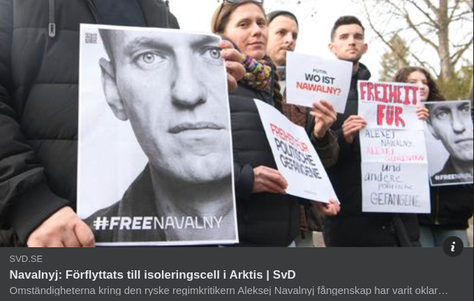 Navalnyj Till Arktisk Isoleringscell