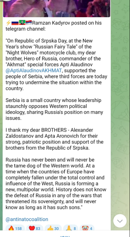 Kadyrov På Telegram