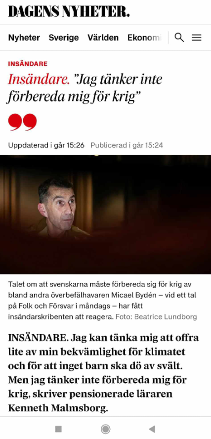 Krigsberedskapsinsändare