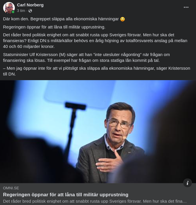 Militära Regeringslån & Ekonomiska Hämningar