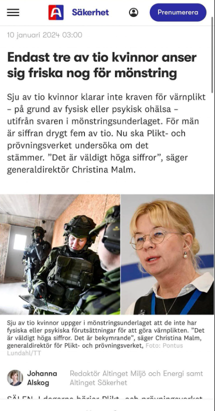 Mönstringssjuka Kvinnor