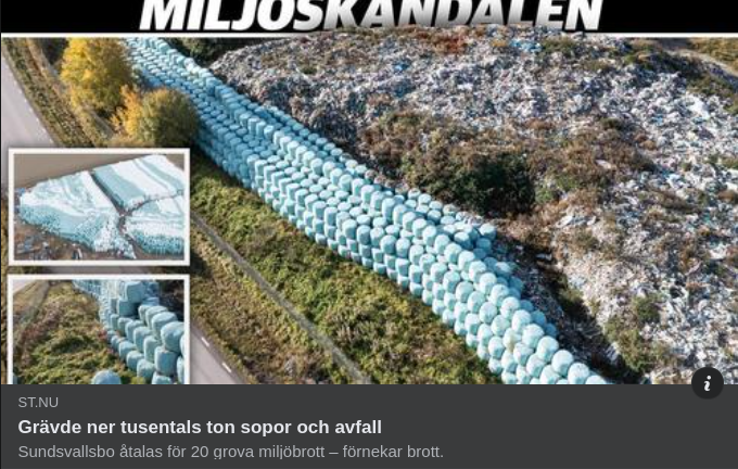 Miljöbrottsåtalad I Sundsvall