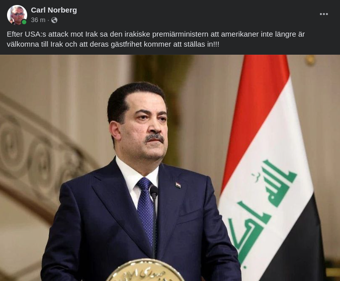 Amerikaner Inte Längre Välkomna Till Irak