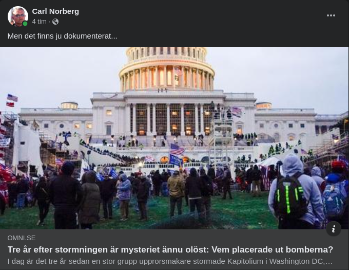 Dokumenterat Olöst I Tre År