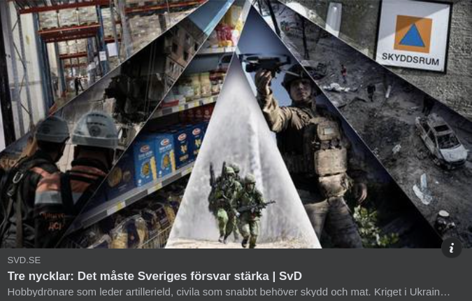 Tre Försvarsförstärkningsbehövande Nycklar I SvD