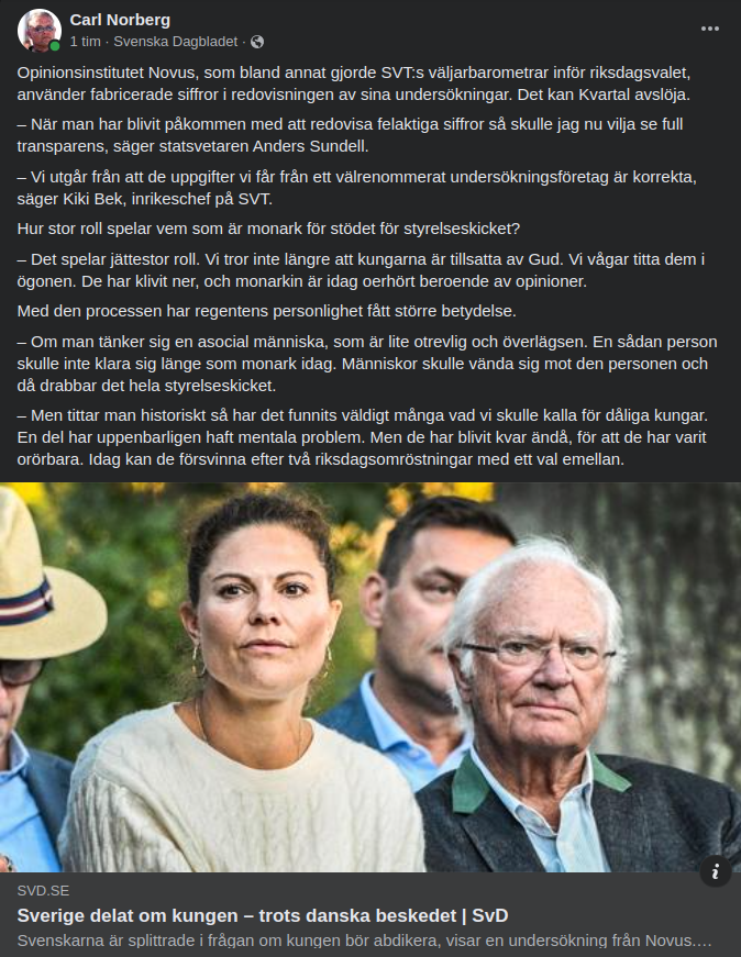 Kungligheter & Opinioner