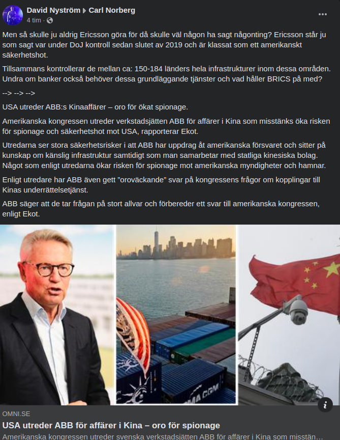 USA Utreder ABB:s Kinaaffärer