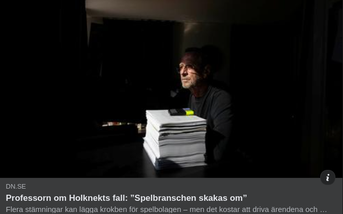 Spelbranschomskakande