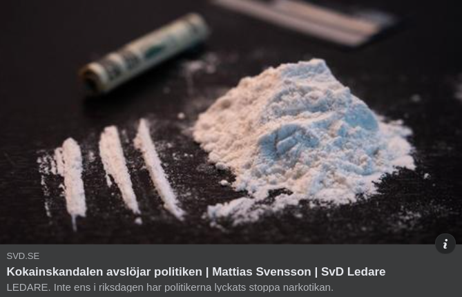 Politikavslöjande Kokainskandal