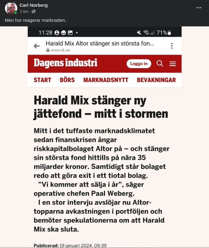 Jättefondsstängande Mix