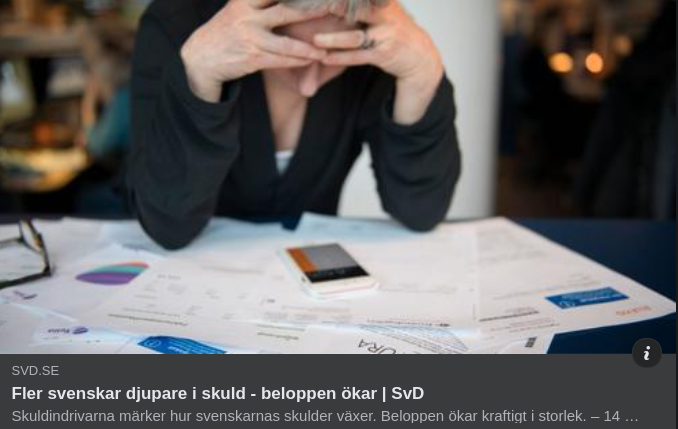 Djupt Skuldsatta Svenskar