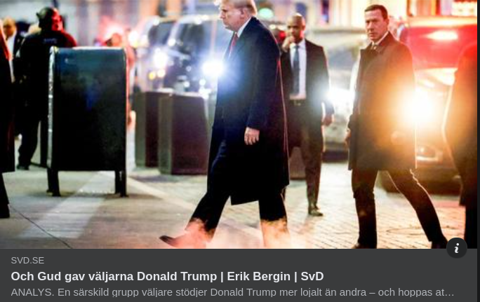 Kristna Nationalister & Trump I SvD