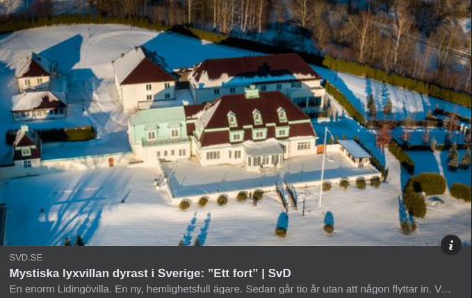 Mystisk & Dyr Svensk Lyxvilla