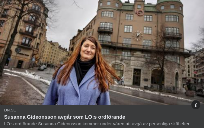 Avgående LO-Ordförande