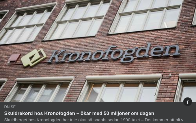 Folkbildande Skuldrekord