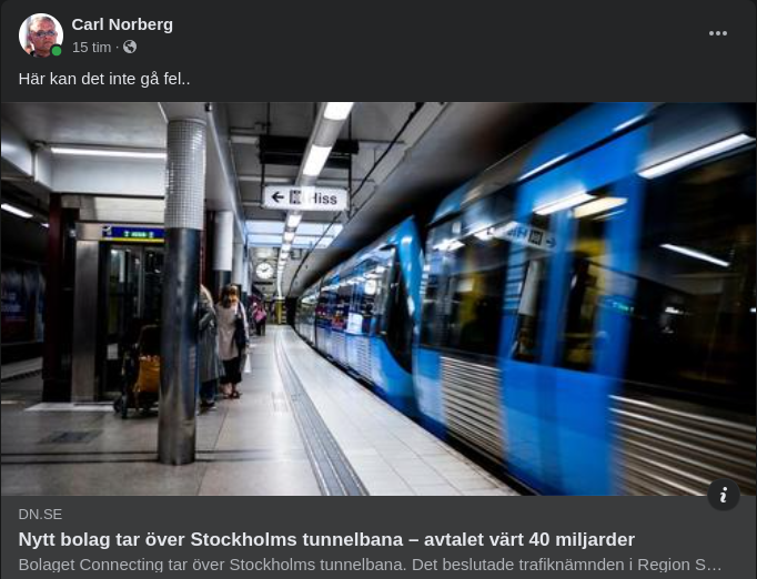 Nytt Bolag För Tunnelbana