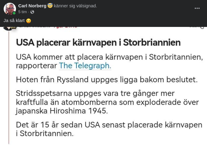 Amerikanska Kärnvapen I Storbritannien