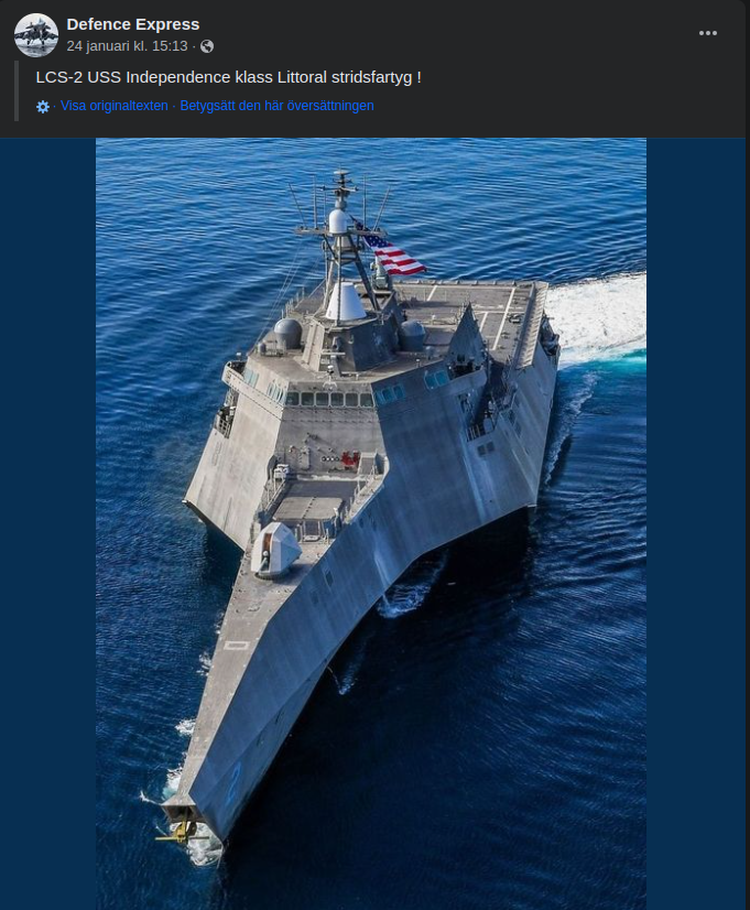 LCS-2 USS Independence Class Littoral Combat Ship
