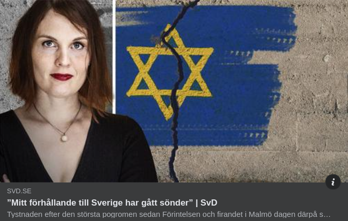 Trasigt Jude/Svenskt Förhållande I SvD