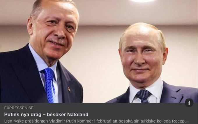 Putin Besöker Turkiet