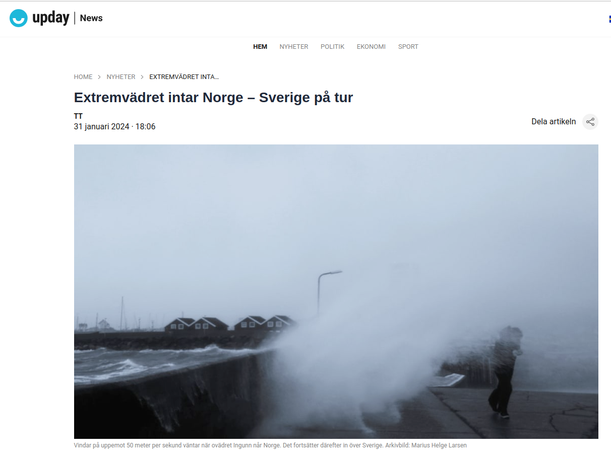 Extremväder Via Norge