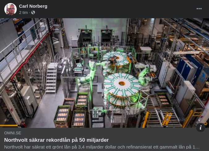 Rekordlån Till Northvolt