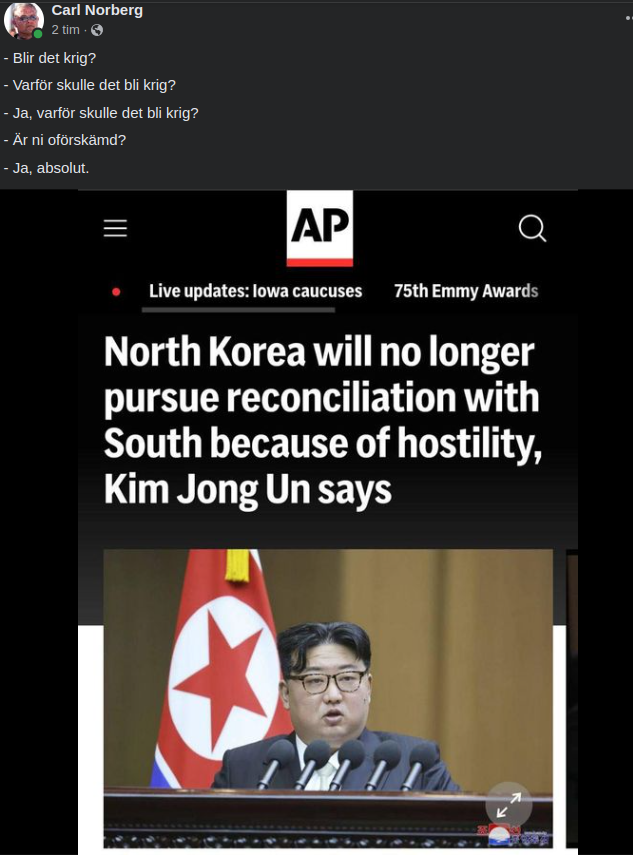 Oförskämd Krigsdialog