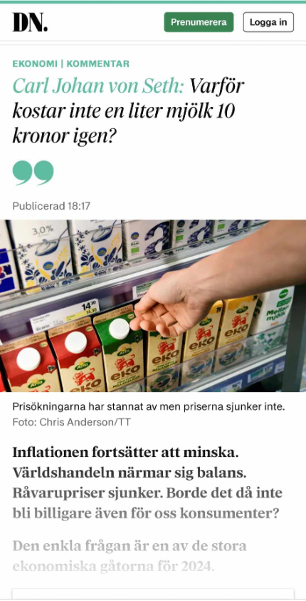 Inflation & Priser..