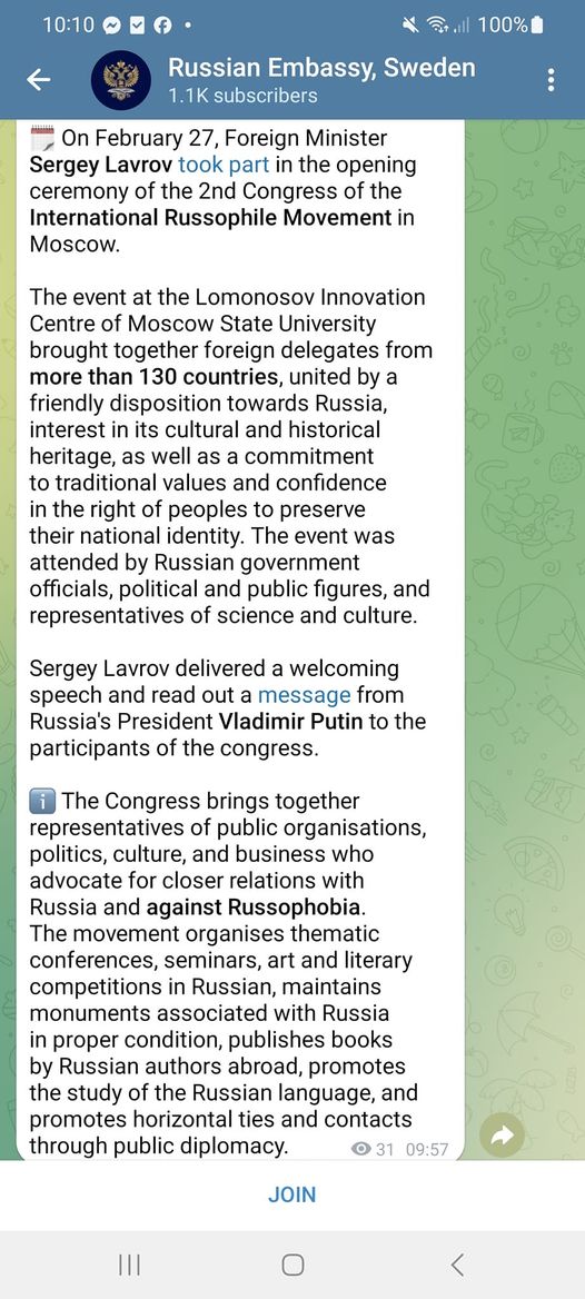 Ryskt Möte Mot Russofobi