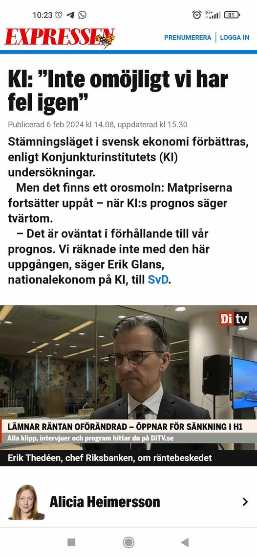 KI, Inflation & Prishöjningar