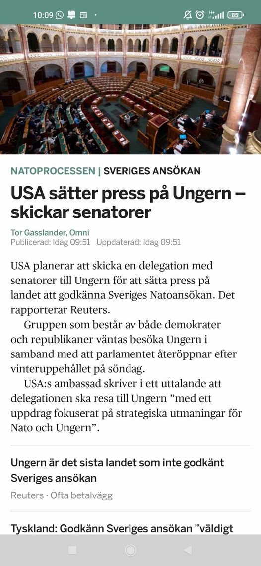 Riskökande USA-Press På Ungern
