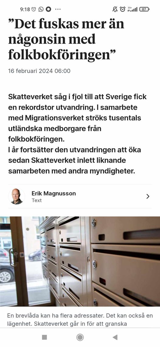 Folkbokföringsfuskstävjande Skatteverk