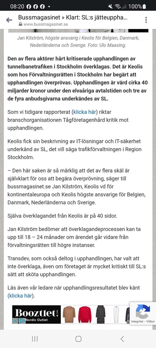 Överklagad Tunnelbanetrafikupphandling