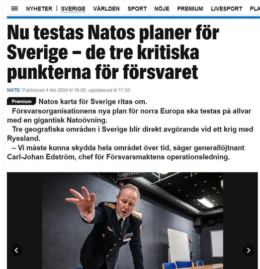 Natos Sverigeplaner