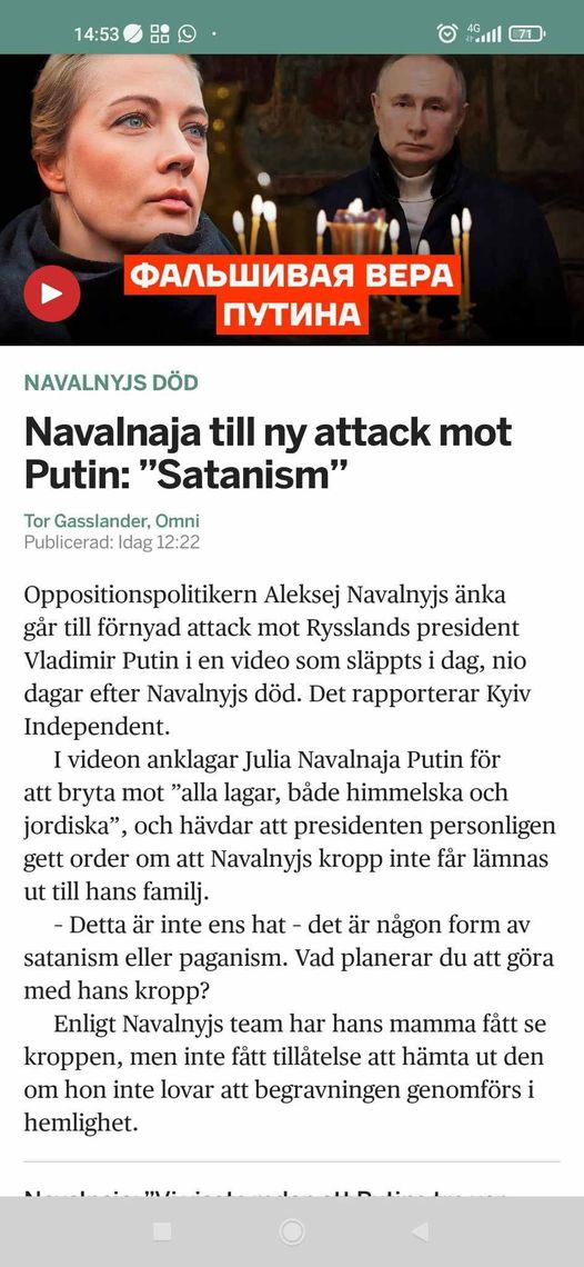 Navalnaja & Satanism-Putin..