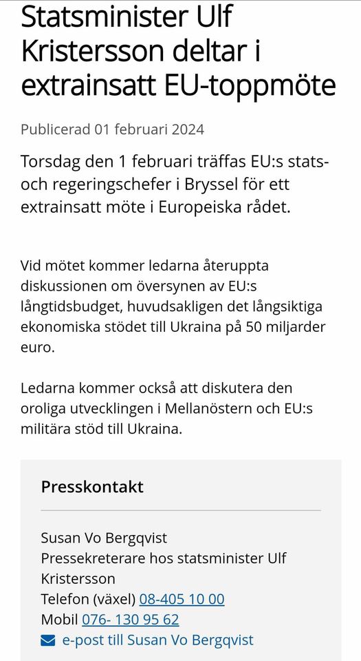 Barnhandlaren Med I Extrainsatt EU-Toppmöte