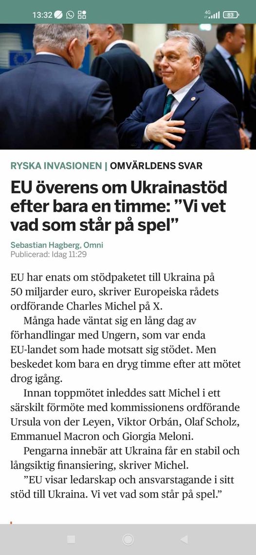 EU Överens Om Ukraina På En Timme
