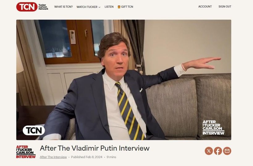 Tucker Efter Intervjun