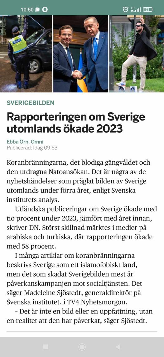 Ökad Sverigeuppmärksamhet Utomlands